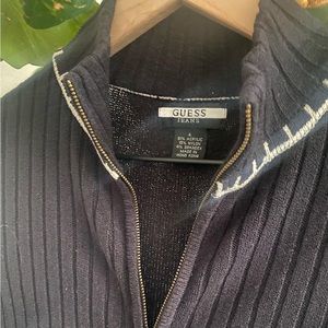 Vintage guess zip up sweater